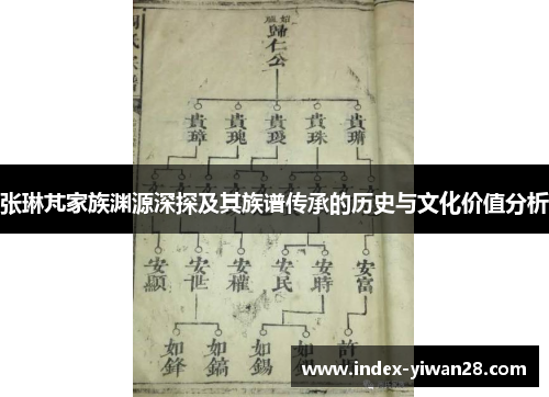 张琳芃家族渊源深探及其族谱传承的历史与文化价值分析
